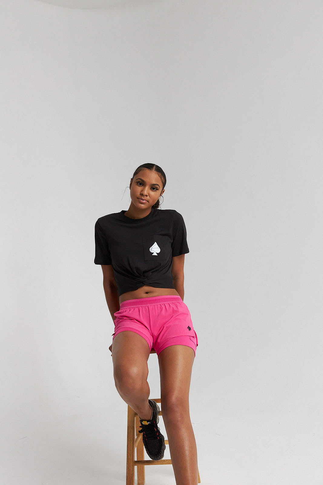 Not Your Average Girl Crop Top (Black)