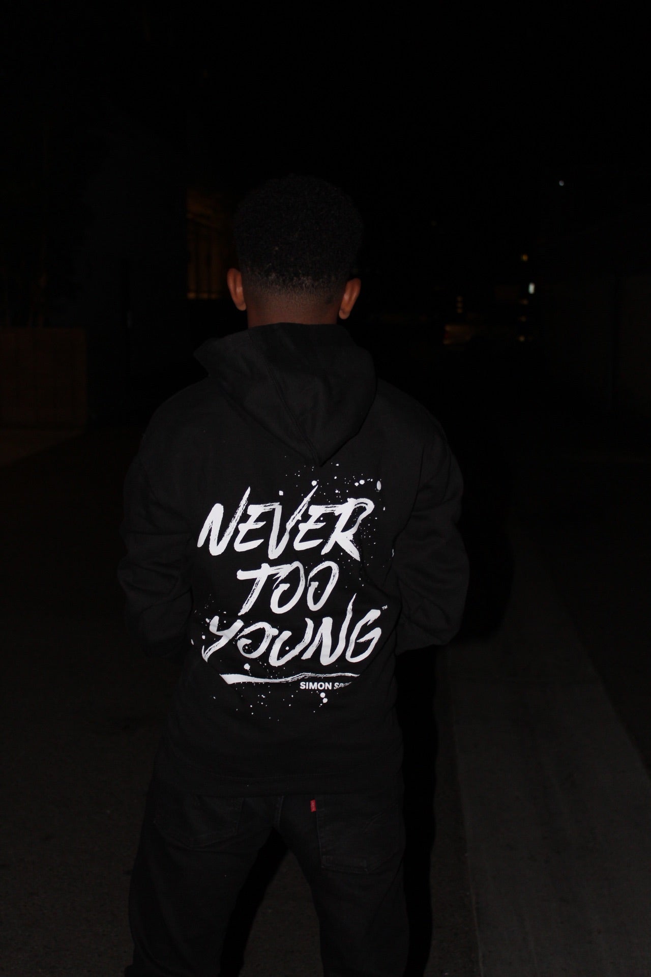 Exclusive “Never Too Young” Youth Hoodie