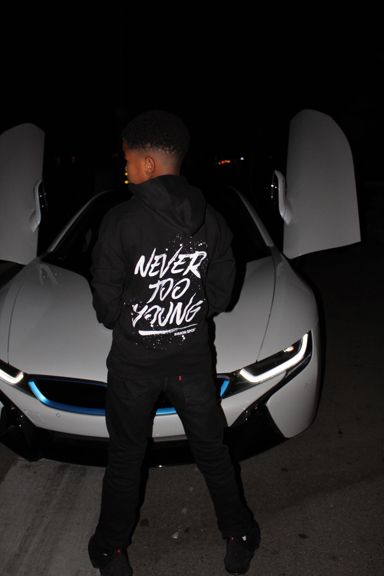 Exclusive “Never Too Young” Youth Hoodie