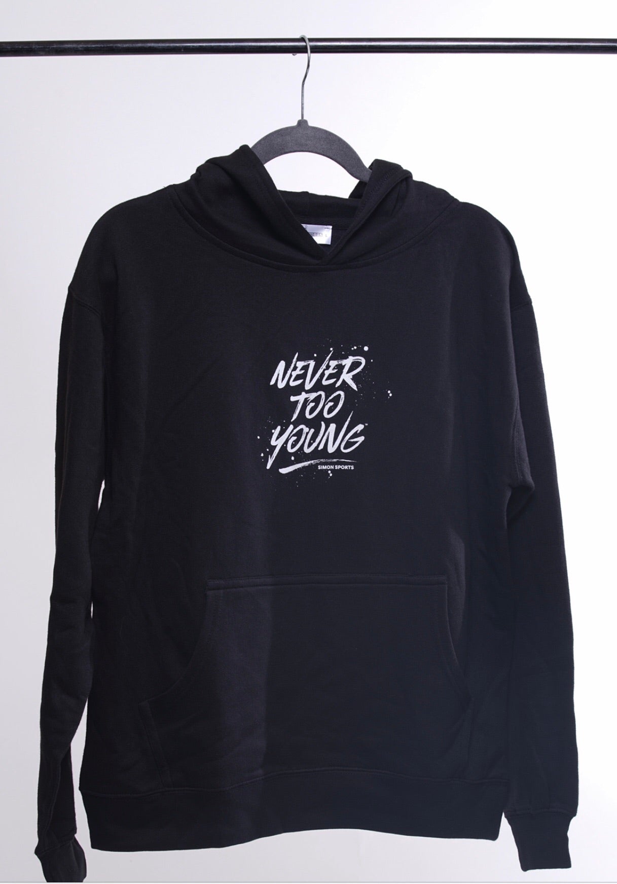 "Never Too Young" Youth Hoodie